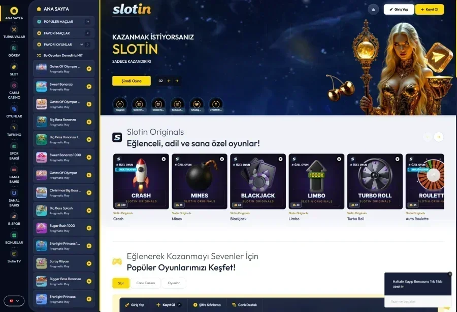 Slotin ekran görüntüsü